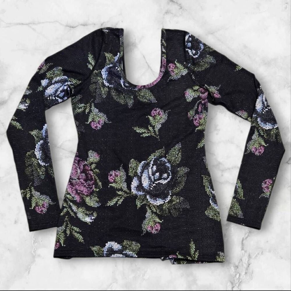 Lululemon Floral Scoop Back Long Sleeve Size 4